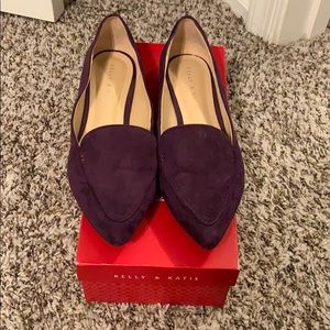 Purple Suede Flats
